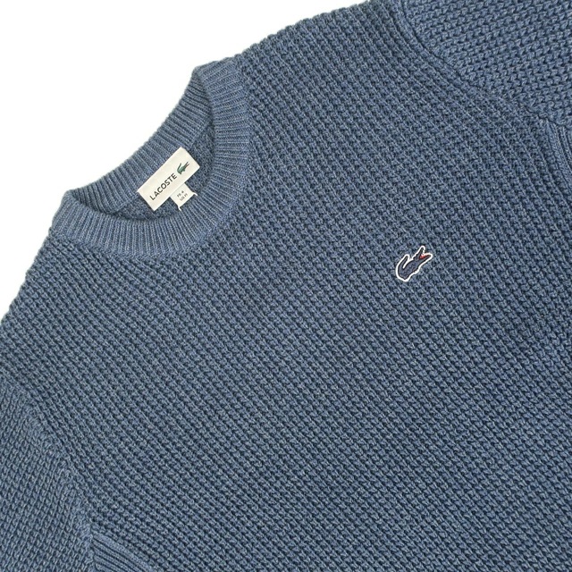 LACOSTE セール ラコステ ニット ヘザーカラー リング ワッフル