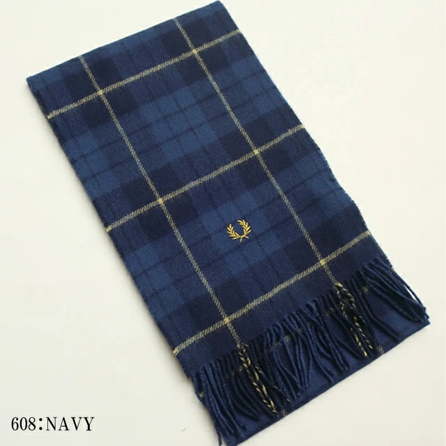 新品タグ付 フレッドペリー ケーブル マフラー FRED PERRY マフラー C8137 チェック 柄(506879125) | フレッド