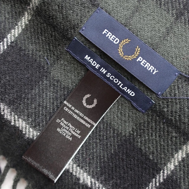 FRED PERRY フレッドペリー マフラー ユニセックス Lambswool