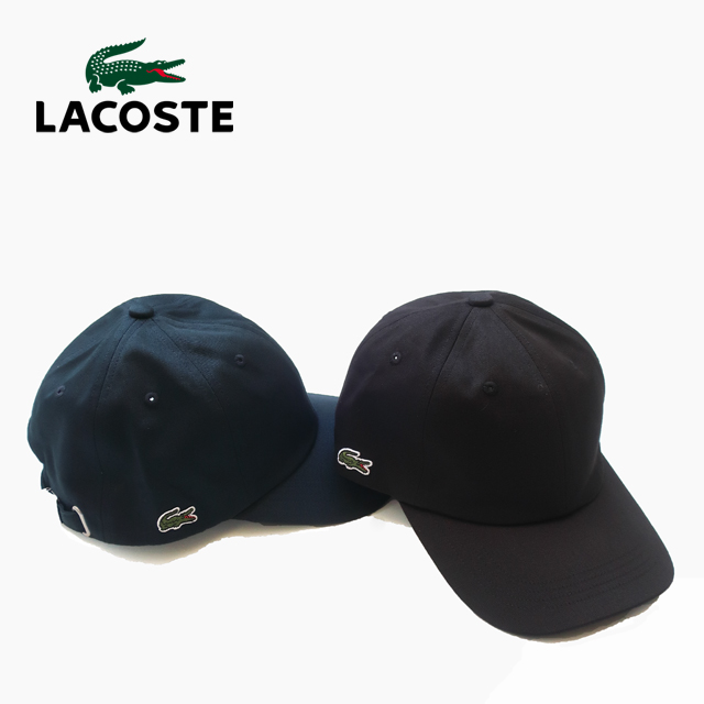 LACOSTE（ラコステ） キャップ サイド クロコダイル キャップ 帽子 黒