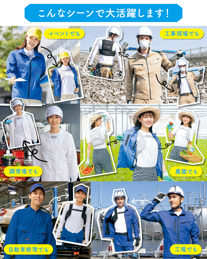 TULTEX 作業服 春夏 アイスベスト (メッシュベスト+保冷剤4個