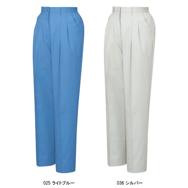 自重堂 作業服 春夏用 作業着 レディース ツータックスラックス 自重堂