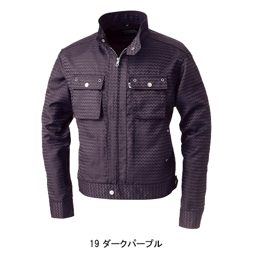 寅壱 toraichi フリースジャケット 紫 寅壱 鳶服 ライダースジャケット 7260-554 通年 TORAICHI 作業服