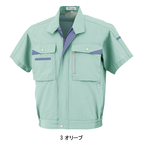 DAIRIKI 半袖シャツ グレー S 17003 1枚（ご注文単位1枚）【直送