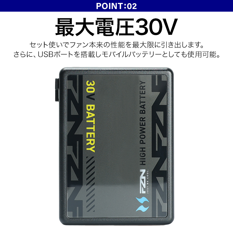 2026春夏新作】 空調風神服 30V グローバルレーベル ファン