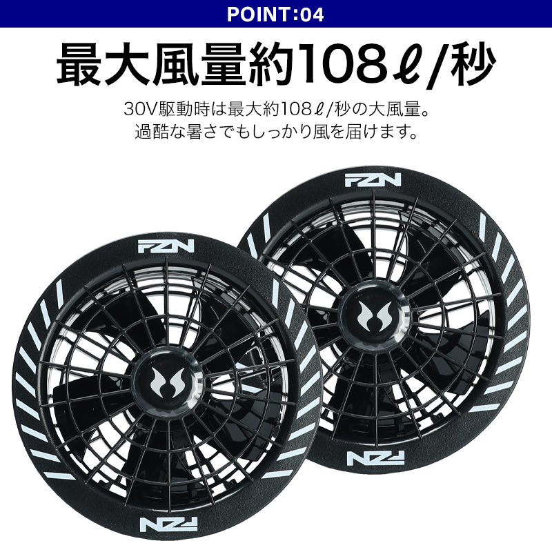 2026春夏新作】 空調風神服 30V グローバルレーベル ファン
