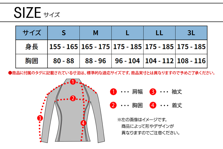 サイズ表
