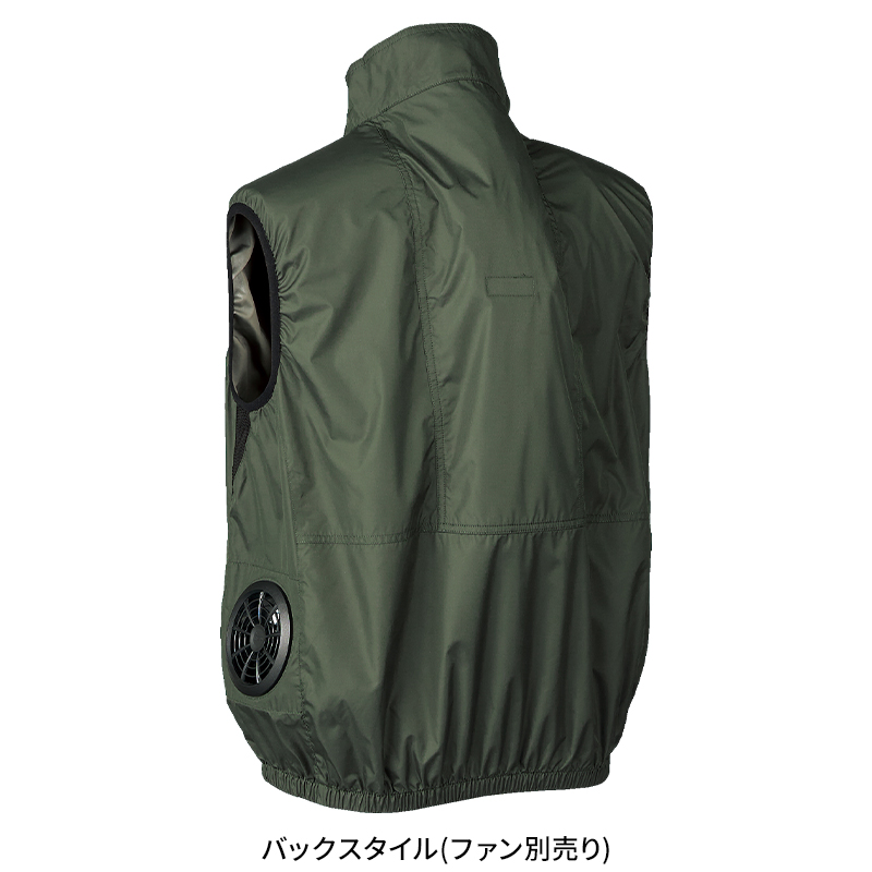 クロダルマ（KURODARUMA） 空調作業服 ベスト サイドファン ウェア単品