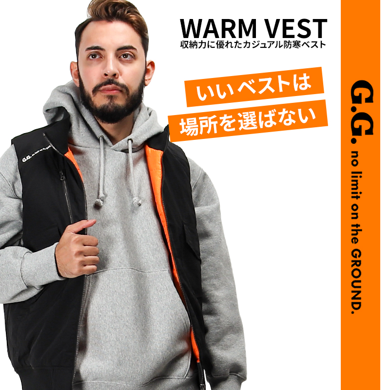 SOWA 秋冬用 作業服・作業用品 防寒ベスト メンズ 桑和 G.G.