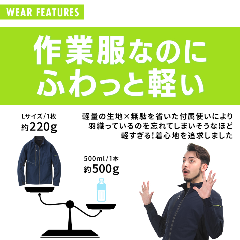 SOWA 春夏用 作業服・作業用品 長袖ブルゾン メンズ 桑和 G