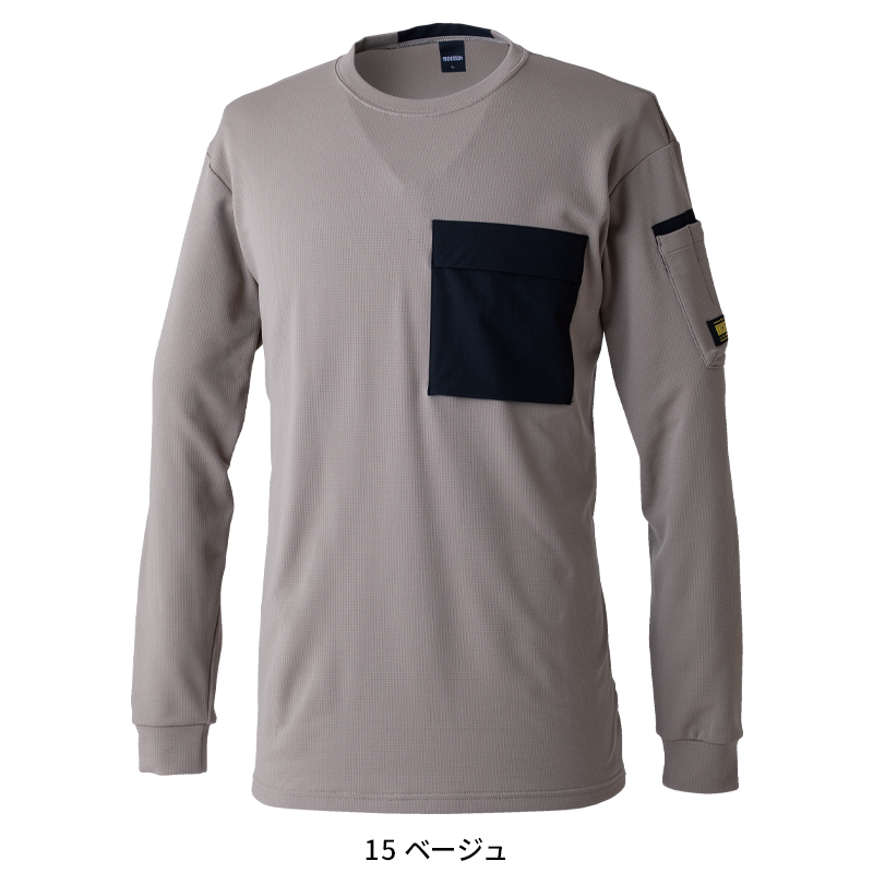 TS DESIGN KNICKERS ニッカーズドライワッフルロングスリーブTシャツ