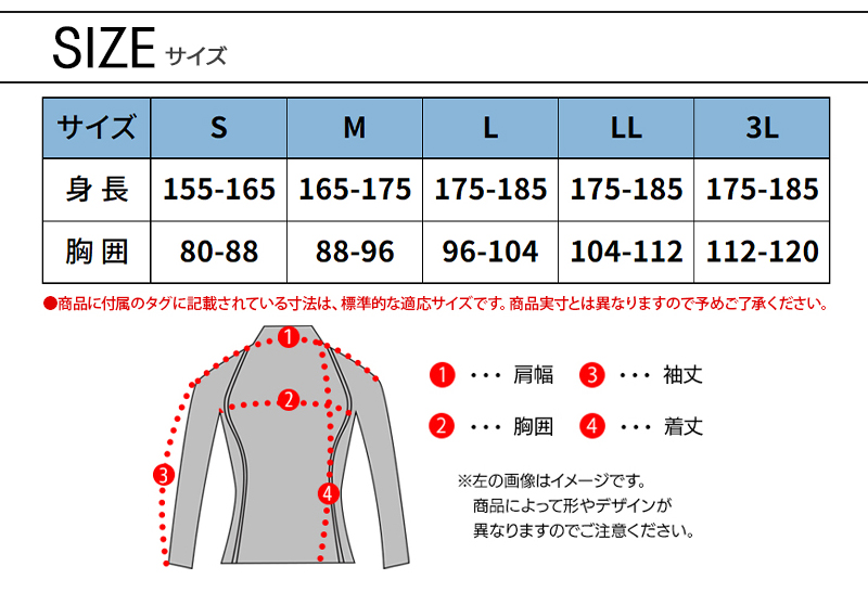 サイズ表