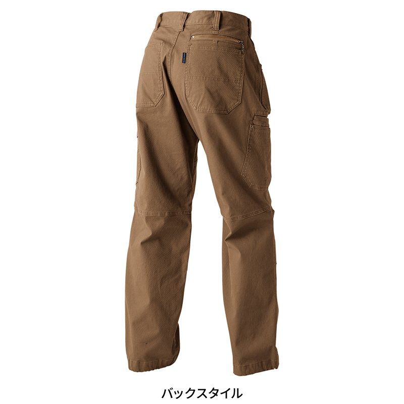 【Karaku】ホワイト ワークパンツ ボタン付き　29インチ サイドボタンタックワイドパンツ