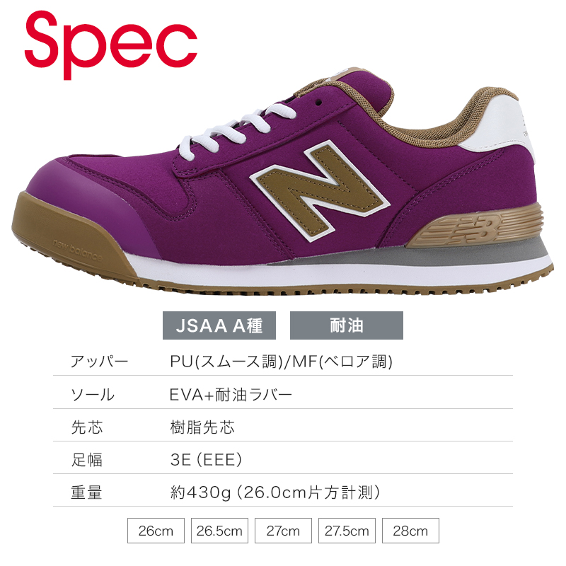 New Balance（ニューバランス） 安全靴・安全スニーカー 紐 ローカット