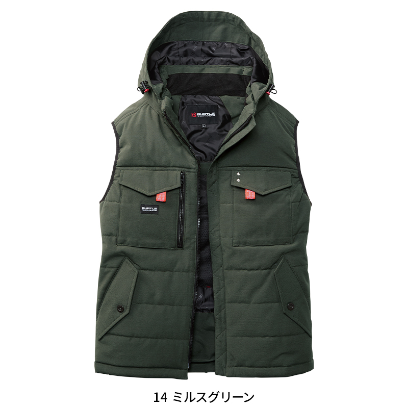 BURTLE（バートル） 防寒着 作業着 5054 防寒ベストメンズ レディース