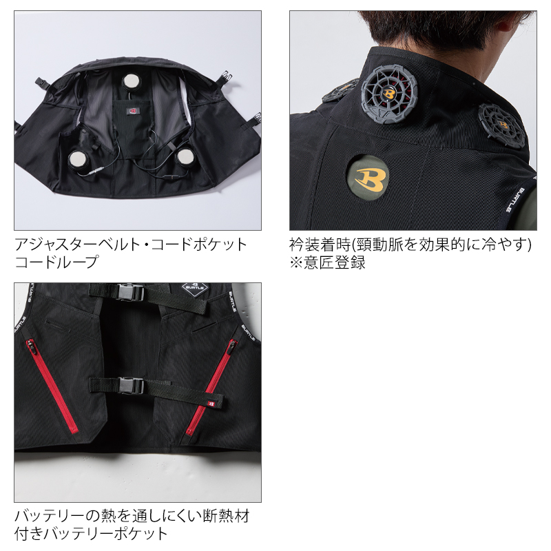 BURTLE（バートル） ペルチェベスト セット(ベスト&ペルチェデバイス