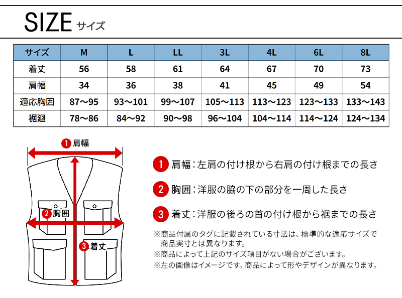 サイズ表