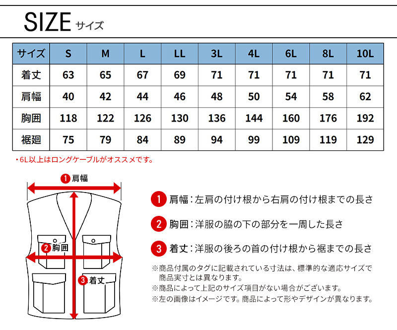 サイズ表