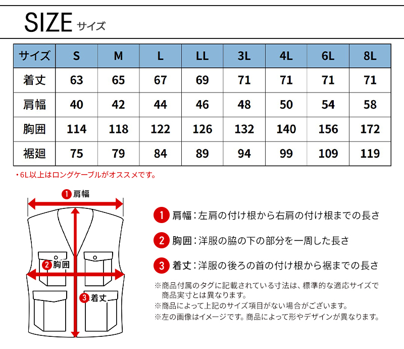 サイズ表