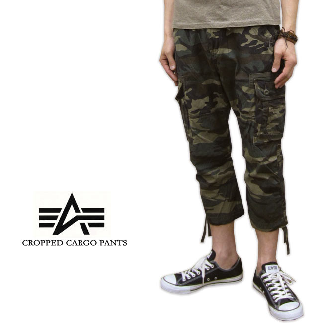Alpha Industries クロップドパンツ カーゴ メンズ/アルファ