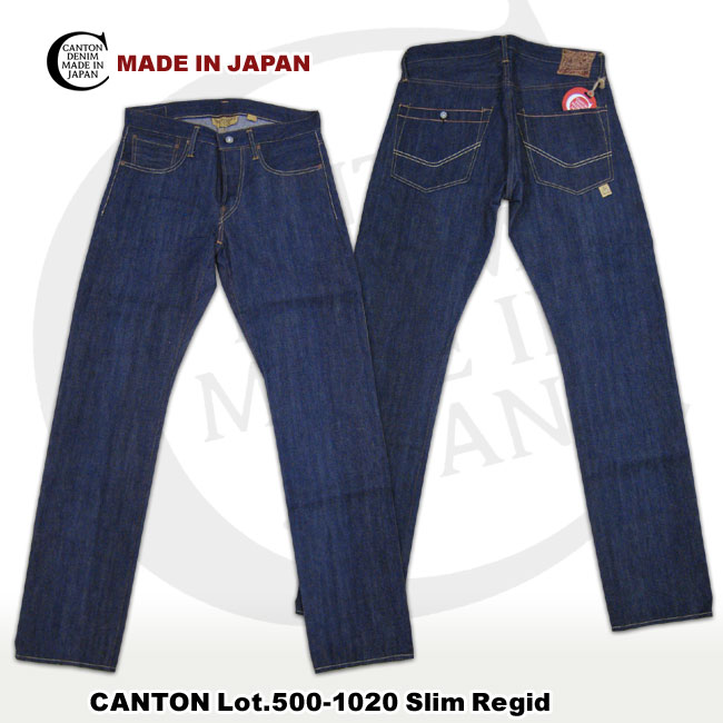 CANTON キャントン LOT NO.500-1020 スリムストレート（リジット）