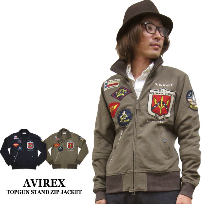 着心地良し◎☆AVIREX アヴィレックス カラージップ ジャケット COLOR ZIP COMBI JACKET/カラージップコンビジャケット