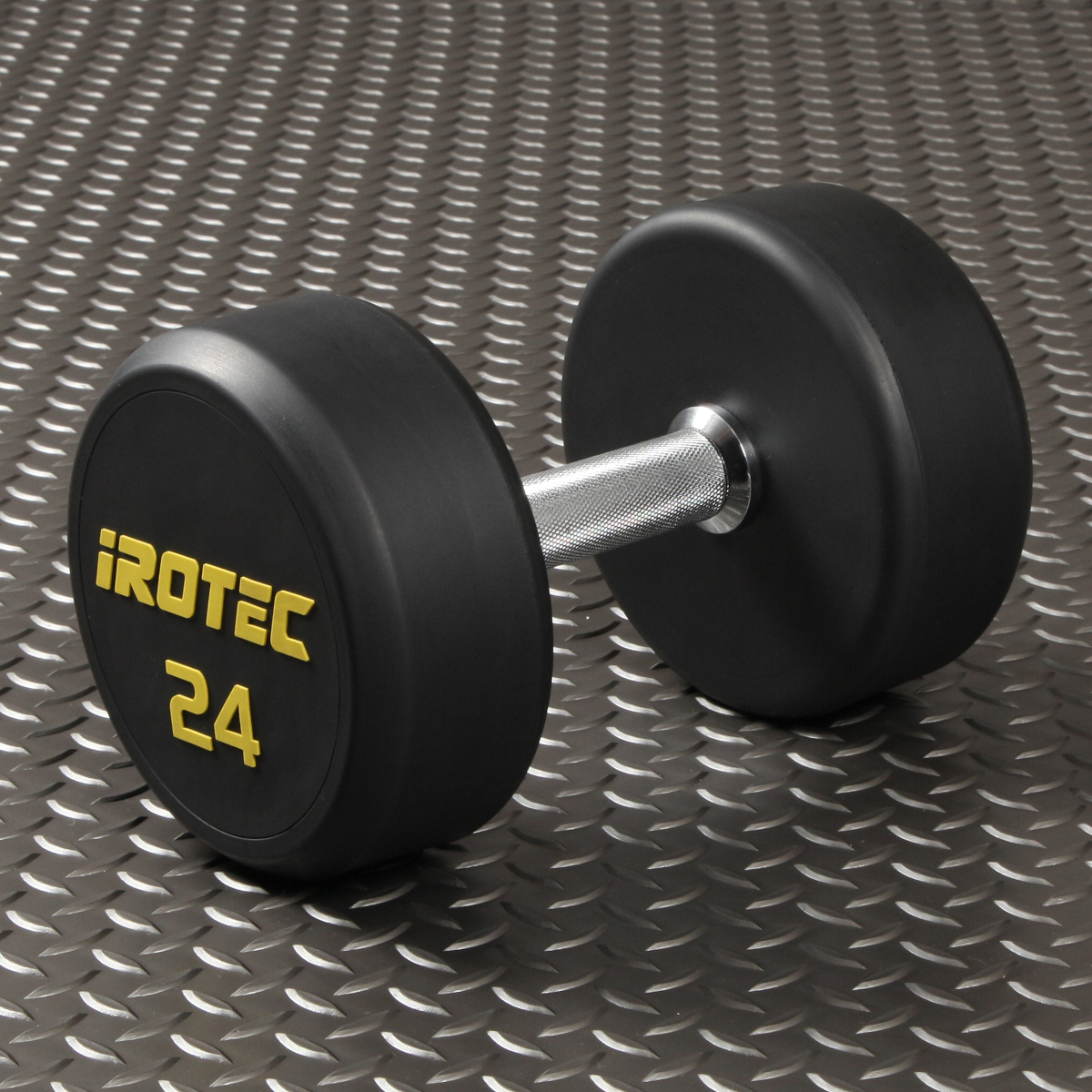IROTEC（アイロテック） ジムダンベル 24KG / ダンベル ラバーダンベル