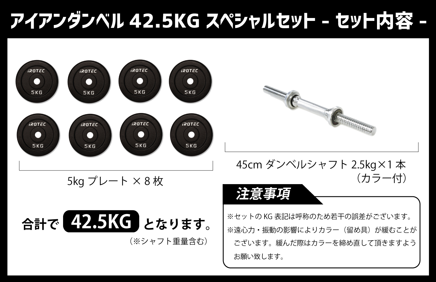 IROTEC ダンベル セット IROTEC(アイロテック)アイアン ダンベル