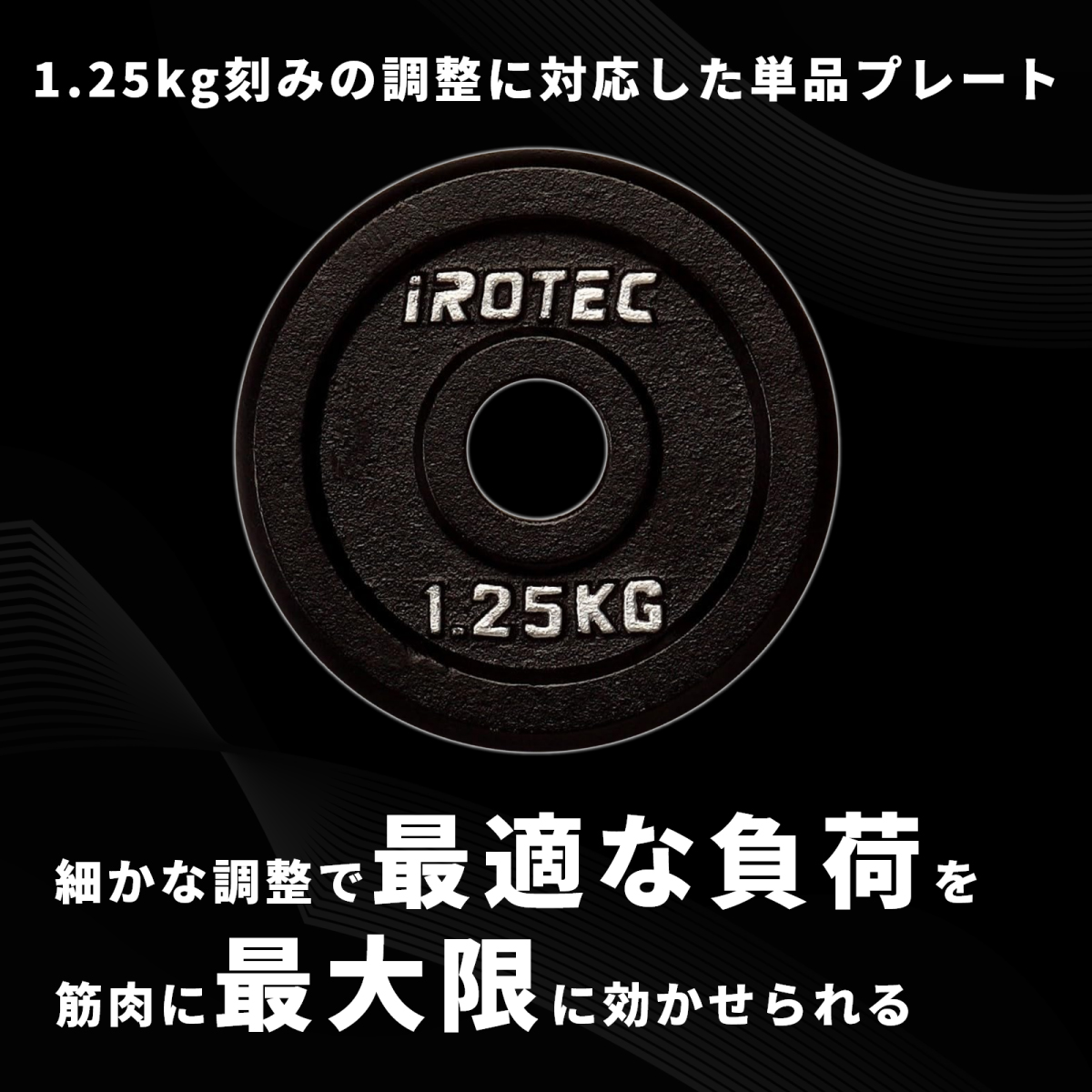 IROTEC（アイロテック） バーベル プレート アイアンプレート1.25KG [1