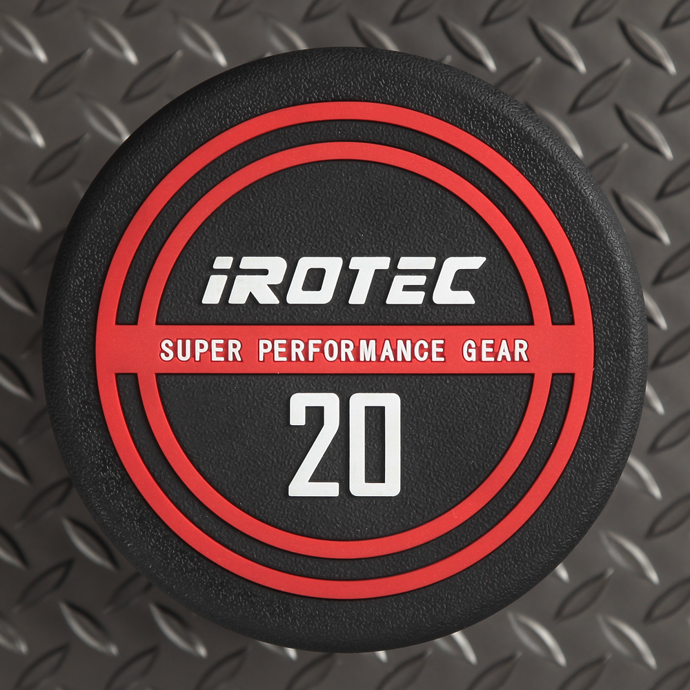 IROTEC（アイロテック） NEWラバージムダンベル20KG / ダンベル ラバー