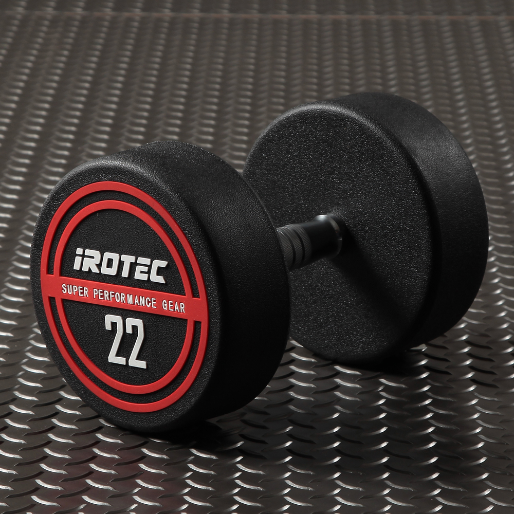 IROTEC（アイロテック） NEWラバージムダンベル22KG / ダンベル ラバー