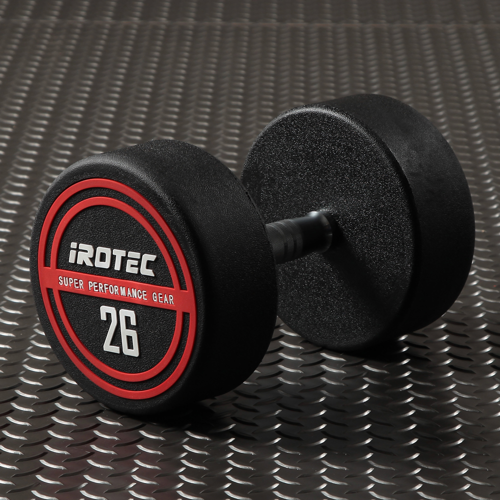 iROTEC 26kg ラバーダンベル① IROTEC IROTEC（アイロテック）NEWラバージムダンベル26KG / ダンベル