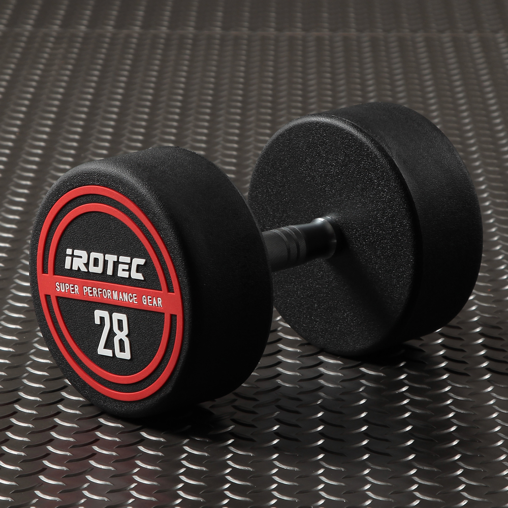 IROTEC（アイロテック） NEWラバージムダンベル28KG / ダンベル ラバー