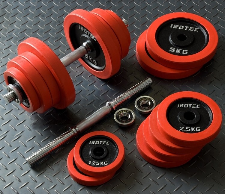iROTEC ラバー付きダンベル50kgセット　25kg×2個 楽天市場】【12/26 1:59迄 P10倍(要エントリー)】IROTEC（アイロテック