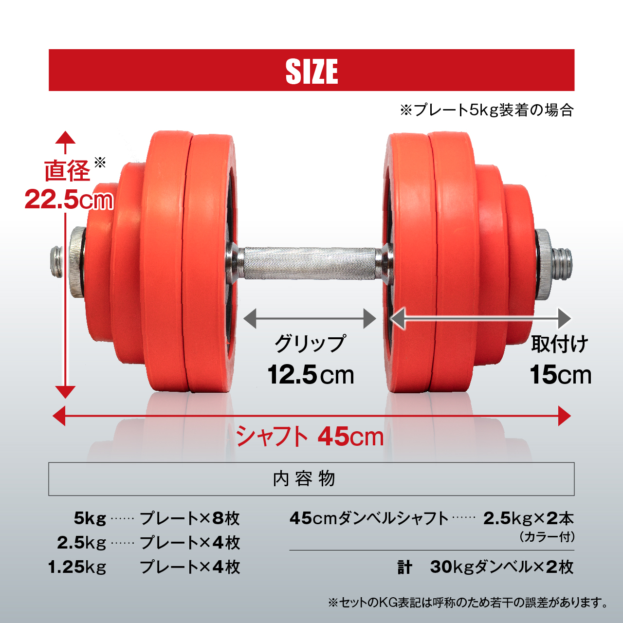 IROTEC（アイロテック） ラバー ダンベルプレート 5kg×4 - エクササイズ