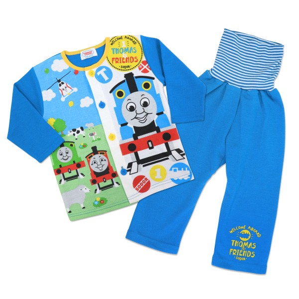 トーマス スヌーピー パジャマ 長袖 ルームウェア 寝巻き 男の子 女の子 キッズ ベビー 子供服 腹巻 長ズボン 上下セット Superfoot 通販 Yahoo ショッピング