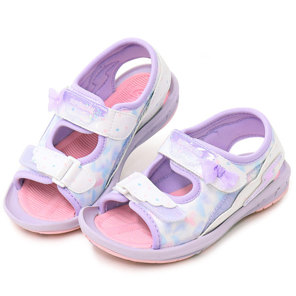 スーパースター サンダル キッズ スポーツサンダル ジュニア 女の子 子供 リボン ハート バネのチカラ ジュニアサンダル Sk1042 Ss S311 Superfoot 通販 Yahoo ショッピング