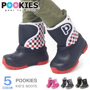 POOKIES スノーブーツ キッズ ベビー ブーツ 防寒ブーツ 男の子 女の子 防水 ボア プーキーズ PK-WP800