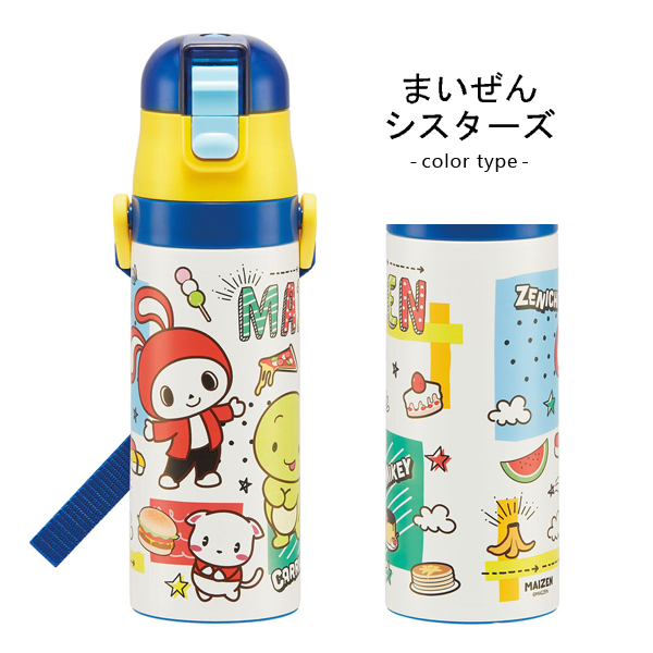 水筒 キッズ 直飲み 470ml ディズニー ポケモン カーズ マリオ ステンレス 男の子 スケーターSDC4｜superfoot｜09