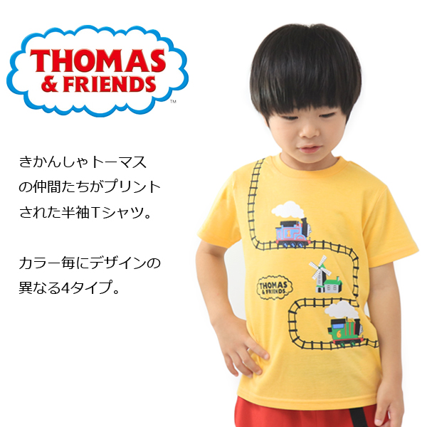 トーマス 服 Tシャツ 半袖 キッズ きかんしゃトーマス 半袖シャツ ベビー 男の子 子供服｜superfoot｜07