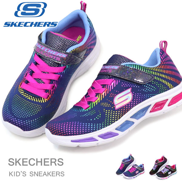 スケッチャーズ 光る靴 キッズ スニーカー ジュニアシューズ 女の子 子供靴 SKECHERS 10959L