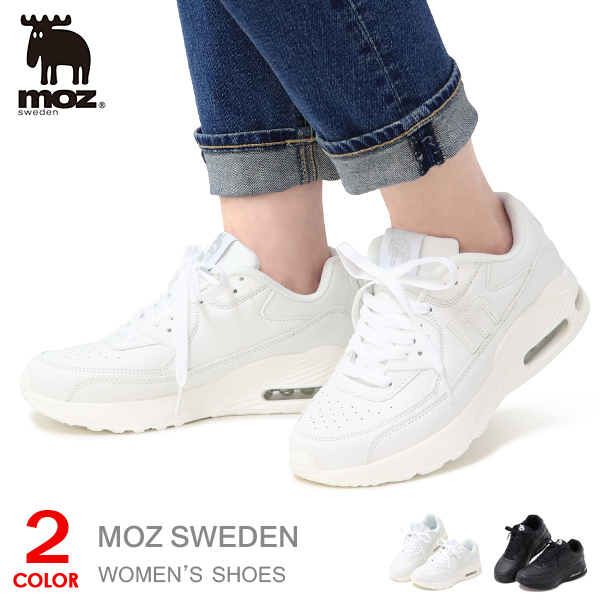 モズク　2、57、74 moz MOZ モズ スニーカー レディース 靴 黒 ブラック ブルー