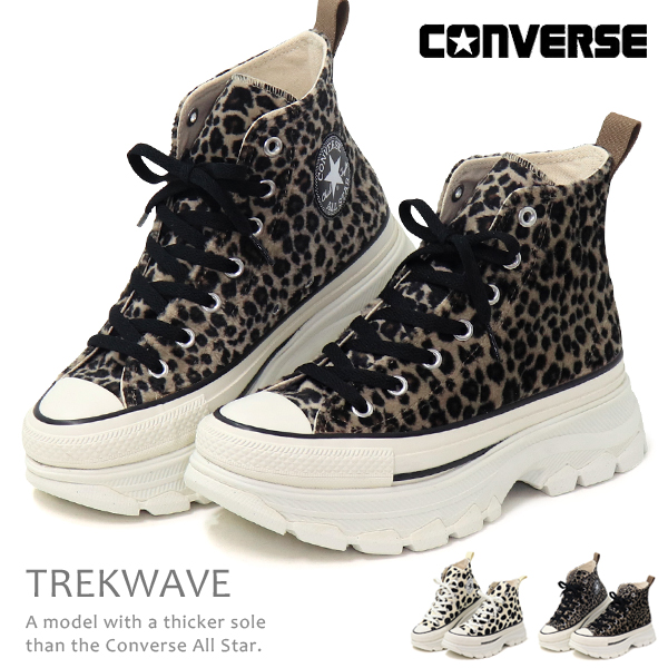 コンバース 厚底 スニーカー レディース トレックウェーブ ヒール 靴 ALL STAR TREKWAVE ANIMALFUR HI :  10003241 : SuperFoot - 通販 - Yahoo!ショッピング