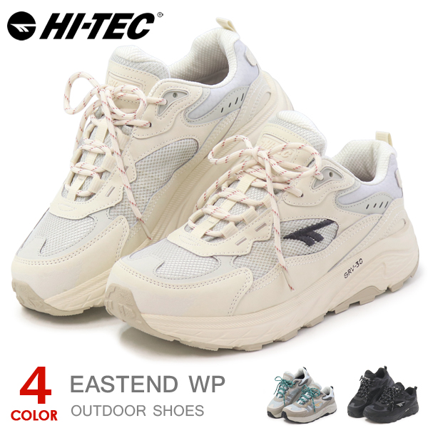 HI-TEC ハイテック 防水 スニーカー レディース メンズ ウォーキングシューズ 厚底 EASTEND WP HKU16