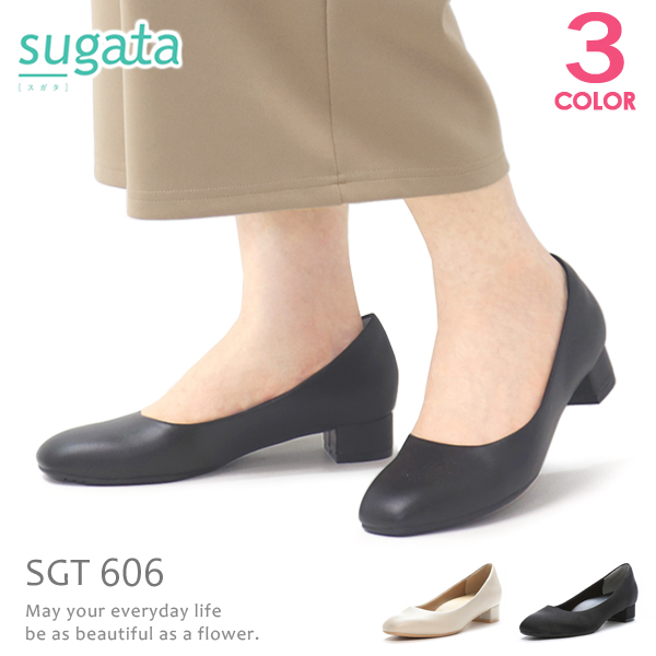 パンプス レディース シューズ 靴 sugata パンプス レディース ヒール 3E 痛くない 歩きやすい