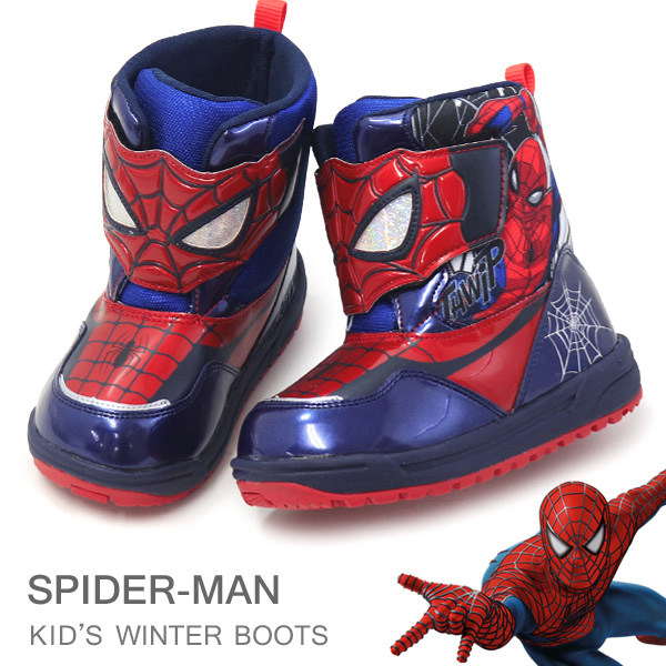 MoonStar（ムーンスター） スパイダーマン ブーツ キッズ スノーブーツ
