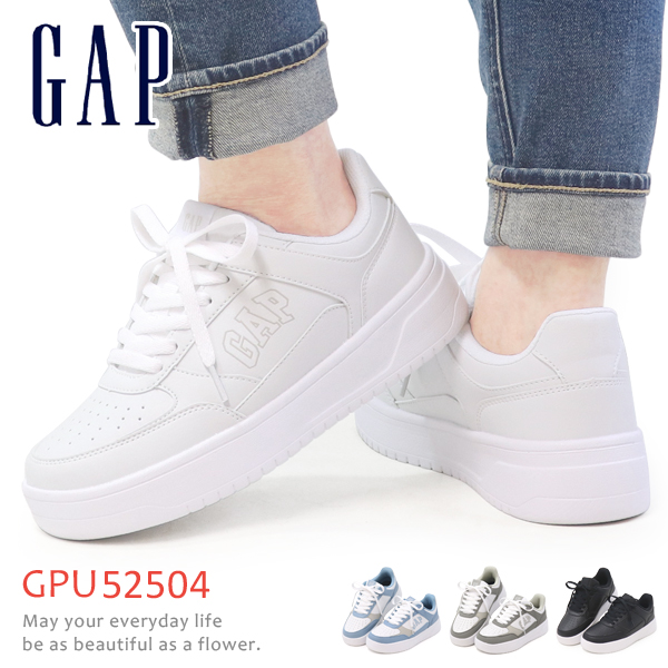 GAP ギャップ スニーカー レディース メンズ 厚底 靴 コートシューズ カジュアルシューズ GPU52504｜SuperFoot