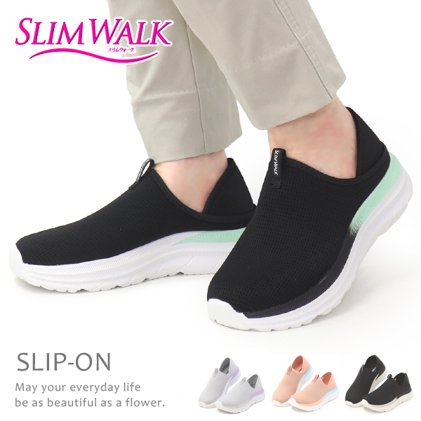 スリムウォーク（SLIM WALK） スニーカー スリッポン レディース