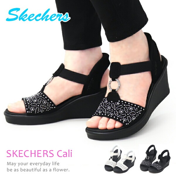 SKECHERS スケッチャーズ サンダル 厚底 レディース 厚底