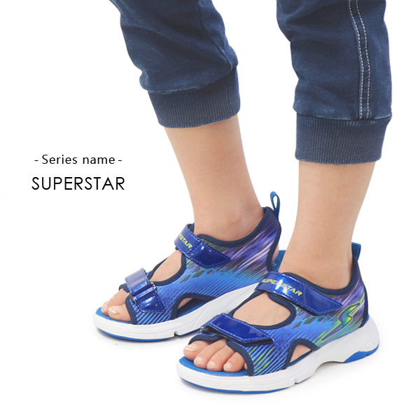 ムーンスター スーパースター バネのチカラ スポーツサンダル キッズ